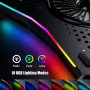 ZEUS Postolje za laptop ES-AA4 14-18inc USB x 2/Ventilator 2x110/RGB digitalni kotroler LCD/Black - slika 3