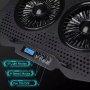 ZEUS Postolje za laptop ES-AA4 14-18inc USB x 2/Ventilator 2x110/RGB digitalni kotroler LCD/Black - slika 4