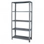 CRAFTER POLICA METALNA SIVA 187X100X40 CM 5 NIVOA F1GN58 - slika 1