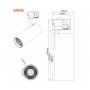DAWN LED reflektor šInski JM-4069 20W 4000K trofazni beli - slika 2