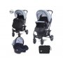 LORELLI BERTONI Kolica za bebe Daisy basic set - Black & Silver Blue - slika 1