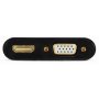 GEMBIRD A-HDMIM-HDMIFVGAF-01 HDMI male to HDMI female + VGA female + audio adapter cable black - slika 2