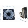 GEMBIRD CPU-HURACAN-ARGB-X140  UNI kuler 100W 120mm.Fan +/-1600rpm 26dBa LGA 775/115x/1200/AMD - slika 1