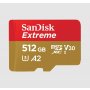SANDISK SDXC 512GB Extreme micro 190MB/s UHS-I Class10 U3 V30+Ad - slika 1