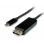 Secomp Type C - DisplayPort Cable, M/M, 1.0 m - slika 1