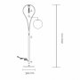 VESTA 578 Podna lampa 1*E27 Mesing - slika 2