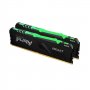 KINGSTON 32GB(2X16GB) Fury Beast KF432C16BBAK2/32 DIMM/DRR4/3200MHz/RGB - slika 1