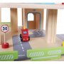 ECO TOYS Drvena garaža sa stazom i liftom+automobili - slika 2