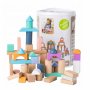 ECO TOYS DRVENE KOCKE 100 KOMADA bucket + sorter - slika 1