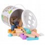 ECO TOYS DRVENE KOCKE 50 KOMADA bucket + sorter - slika 2