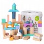 ECO TOYS DRVENE KOCKE 50 KOMADA bucket + sorter - slika 1