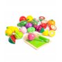 ECO TOYS SET OD 20 DELOVA DRVENO VOĆE - slika 3