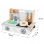 ECO TOYS MINI DRVENA KUHINJA SA AKCESOARIMA - slika 4