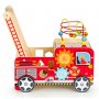 ECO TOYS EDUKATIVNA DRVENA GURALICA SA KOCKAMA - VATROGASAC - slika 2