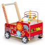 ECO TOYS EDUKATIVNA DRVENA GURALICA SA KOCKAMA - VATROGASAC - slika 1