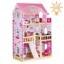 ECO TOYS DRVENA KUĆICA ZA LUTKE, led nameštaj - slika 1