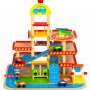 ECO TOYS Drvena garaža, veliki parking sa liftom + automobili  (HM013290) - slika 2
