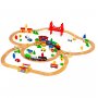 ECO TOYS Drvena set železnica na baterije 90 elemenata (HM014665) - slika 1