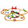 ECO TOYS Drvena set železnica na baterije 90 elemenata (HM014665) - slika 2