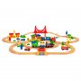 ECO TOYS Drvena set železnica na baterije 90 elemenata (HM014665) - slika 3
