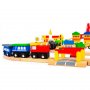ECO TOYS Drvena set železnica na baterije 90 elemenata (HM014665) - slika 5