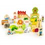 ECO TOYS DRVENE EDUKATIVNE KOCKE CITY ZOO 120 KOMADA - slika 1