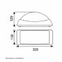 BBLINK Led svetiljka 2054 Zidna 12.5W 3000K IP65 Crna - slika 2