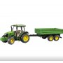 BRUDER John Deere Traktor sa prikolicom zeleni - slika 1