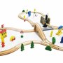 ECO TOYS Drveni voz set sa stazom battery-operated 69 delova (HM015147) - slika 1