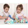 ECO TOYS Drvene edukativne kocke city sa podlogom 115 komada (HM015220) - slika 5