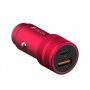 DEVIA Auto adapter 28W crvena - slika 1