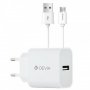 DEVIA Kućni punjač Smart high-speed type-C 2.1A XT-117 bela - slika 1