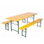 CRAFTER Set sto + 2 klupe 200 cm x 80 cm, slavski - slika 1