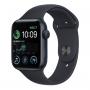 APPLE Watch SE2 GPS 44mm Midnight Aluminium Case with Midnight Sport Band - Regular (mnk03se/a) - slika 1