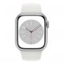APPLE Watch S8 GPS 41mm Silver Aluminium Case with White Sport Band - Regular (mp6k3se/a) - slika 2