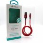 DEVIA USB Pheez cable micro 2.4A 1m crvena - slika 1