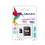ADATA MEM. KARTICA microSDHC 16GB ADATA + SD adapter - slika 1