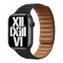 APPLE Narukvica za Pametni sat 45mm Leather S-M Midnight (Crna) (ml813zm/a) - slika 2