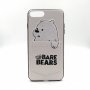 Leather Futrola silikonska Bear za Iphone XS Max bela - slika 1