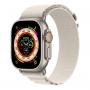 APPLE Watch Ultra Titanium Starlight Alpine Loop 49mm Small Pametni sat (MQFQ3SE/A) - slika 1
