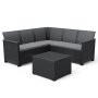 CURVER Baštenski set ugaoni Elodie 5 seater sa box stolom grafit - slika 1