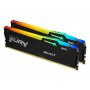 KINGSTON DIMM DDR5 64GB (2x32GB kit) 5200MT/s Fury Beast RGB EXPO (KF552C36BBEAK2-64) - slika 1