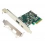 E-GREEN PCI-Express kontroler na USB 3.1 Tip A + USB-C Host Controler (Asmedia 1142) (KON00382) - slika 1