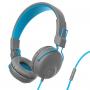 JLAB Studio Wired On Ear Headphones Grey/Blue (IEUHASTUDIORGRYBLU) - slika 1