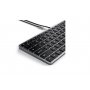 SATECHI Slim W1 USB-C BACKLIT Wired Keyboard - US - Space Grey - slika 3