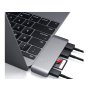 SATECHI Aluminium Type-C Passthrough USB Hub (3x USB 3.0,MicroSD) - Space Grey - slika 3