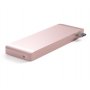 SATECHI Aluminium Type-C Passthrough USB Hub (3x USB 3.0,MicroSD) - Rose Gold - slika 3