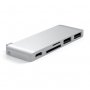 SATECHI Aluminium Type-C Passthrough USB Hub (3x USB 3.0,MicroSD) - Silver - slika 2