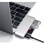 SATECHI Aluminium Type-C Passthrough USB Hub (3x USB 3.0,MicroSD) - Silver - slika 5