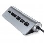 SATECHI Aluminium Type-C USB Hub (3x USB 3.0,MicroSD) - Silver - slika 2